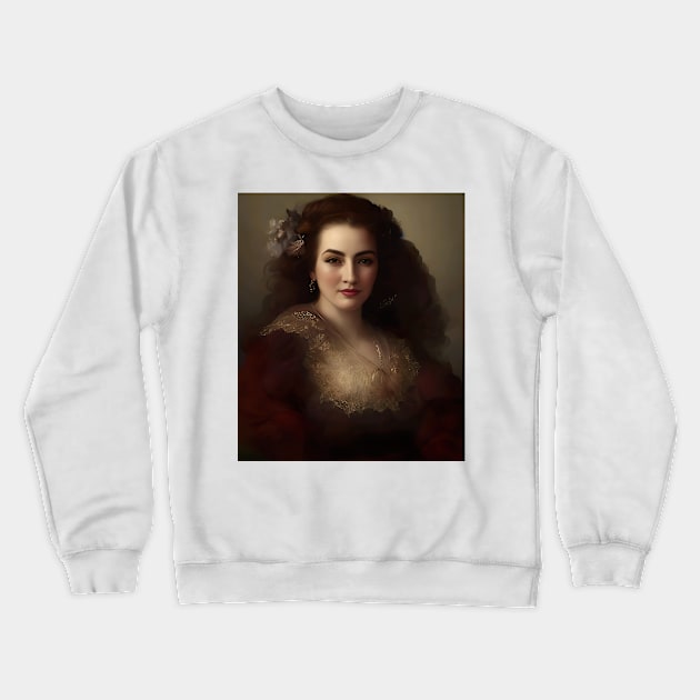 Mrs Anna Portrait Crewneck Sweatshirt by Fantasyscape